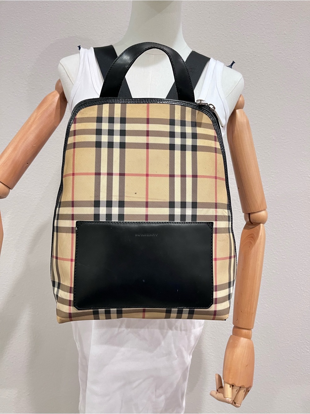 Burberry Nova Check Canvas Backpack